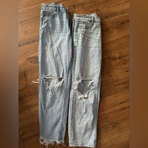 2 pair of American Eagle jeans size 10